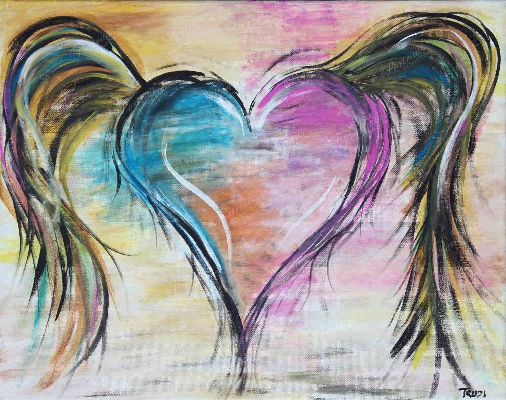 Winged-love - Art By Trudi Hunke